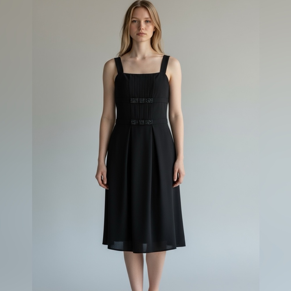Nine West Black Sleeveless Dress - Size 14